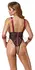 Cottelli Collection Bondage bodi XL podesive trake i lanci crni/crveni