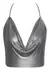 Cottelli Accessories Srebrni Metalni Halterneck Crop Top Podesivi