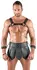 Svenjoyment Bondage Gladijator Set S - Grudi Harness i Suknja, Crni Mat