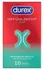 Durex Gefuhlsecht Slim 10-pak Anatomski Tanki Lateks Kondomi