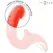 INTENSE Paulina U-Shape Dual Motor Stimulator Red Medical Silicone