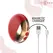 INTENSE Mariah U-Shape Vibrator & Dual Stimulator 10 Modes Red Silicone
