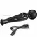 Pretty Love Skyler Wand Massager Black - 10 Modes, Flexible Silicone Head