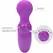 Pretty Love Wonder Mini Wand Massager Purple Silicone Compact Design