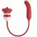 Romance Alyss Red Dual Action Intimate Device with Rose Design, USB