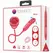 Romance Alyss Red Dual Action Intimate Device with Rose Design, USB