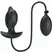 Pretty Love Inflatable Rechargeable Silicone Plug Black 10 Modes