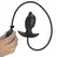 Pretty Love Inflatable Rechargeable Silicone Plug Black 10 Modes