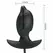 Pretty Love Inflatable Rechargeable Silicone Plug Black 10 Modes
