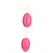 Baile Twins Balls Pink - Duple Intimne Perle sa Najlonskim Koncem, ABS, Srednje
