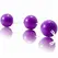 Baile Strip Lilac ABS Intimate Bead Set, 3 pcs, 34mm, 20cm