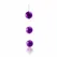 Baile Strip Lilac ABS Intimate Bead Set, 3 pcs, 34mm, 20cm