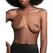 Bye Bra Breast Enhancer Pads Satin Brown Cup A/C - Invisible Support 3 Pairs