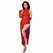 Chilirose CR4853 Crvena čipkana duga majica sa elegantnim rukavicama S/M