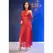 Chilirose CR4853 Crvena čipkana duga majica sa elegantnim rukavicama S/M