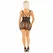 Leg Avenue Mini haljina Srce čipka Crna - Elegantni mrežasti dizajn, Jedna veličina