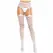 Leg Avenue Heart Stockings with Garters White - Sheer Nylon, Size Free