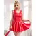 SUBBLIME Heart Zipper Red Faux Leather Dress L/XL - Wide Straps