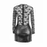 SUBBLIME 955595 Elegantna crna PU duga rukava čipkasta haljina S/M