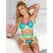 SUBBLIME 955328 Lingerie set čipka zeleno-plava L/XL podesiva elegantna