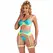 SUBBLIME 955328 Lingerie set čipka zeleno-plava L/XL podesiva elegantna