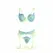 SUBBLIME 955328 Lingerie set čipka zeleno-plava L/XL podesiva elegantna