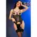 Chilirose CR 4831 Black Corset Set with Silver Chains, Size S