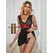 Subblime 954437 Crna Čipkana Bondage-Inspirisana Haljina L/XL