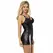 Subblime 954178 Black Leather Dress & Thong Set L/XL - Elegant Design