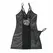 Subblime 954178 Black Leather Dress & Thong Set L/XL - Elegant Design