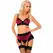 Livco Corsetti Fashion Nahir LC 20214 Burgundski saten i čipka set donjeg veša L/XL
