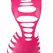 Subblime 952273 Roze mrežasta haljina dugih rukava, elastična, One Size