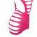 Subblime 952273 Roze mrežasta haljina dugih rukava, elastična, One Size
