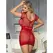 Subblime 951924 Red Crochet Mesh Mini Dress One Size