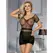 Subblime 951917 Crna mrežasta mini haljina - One Size, otvoreni dizajn