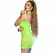 Chilirose CR 4708 Zelena Mini Haljina S/M - Bešavni 4D Rastezljivi Dizajn