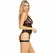 Leg Avenue Bodiklon sa Podvezicom i Tanga Set Crna, Čipka, One Size