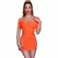 Chilirose CR 4704 Seamless Mini Dress Orange S/M - Soft Stretch Design
