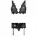LivCo Corsetti Fashion Belita LC 90231 Elegant Black Lace Lingerie Set S/M