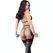 Chilirose CR 4468 Elegant 4-Piece Lingerie Set Red & Black S/M