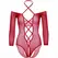 Leg Avenue Bodysuit Crveni Gloss Rhinestone Fishnet One Size