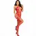Leg Avenue Bodystocking Halter Vrat Crveni Šare Srca Crvena One Size