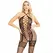 Leg Avenue Bodystocking Halter Neck Heart Pattern Black One Size