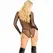 Leg Avenue Bodysuit Open Cup Black One Size Nylon Elegant Design