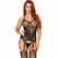 Leg Avenue Bodystocking Čipka Crni Halter Bešavni One Size