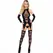 Leg Avenue 3-Piece Set: Bodysuit, Stockings & Sleeves, Black, One Size