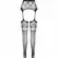PASSION S030 Crne Hulahopke sa Garter Dizajnom, One Size, Izdržljiv Materijal