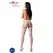 Passion S029 Bele Elegantne Čarape sa Garterom, One Size