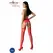 Passion S028 Crvene Elegantne Čarape sa Garterom, One Size, Izdržljiv Materijal