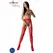 Passion S026 Crvene Čarape sa Garterom - One Size, Elegantan Dizajn